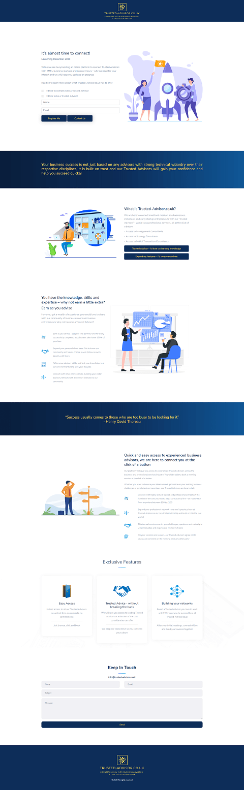 Promotional Landing Page