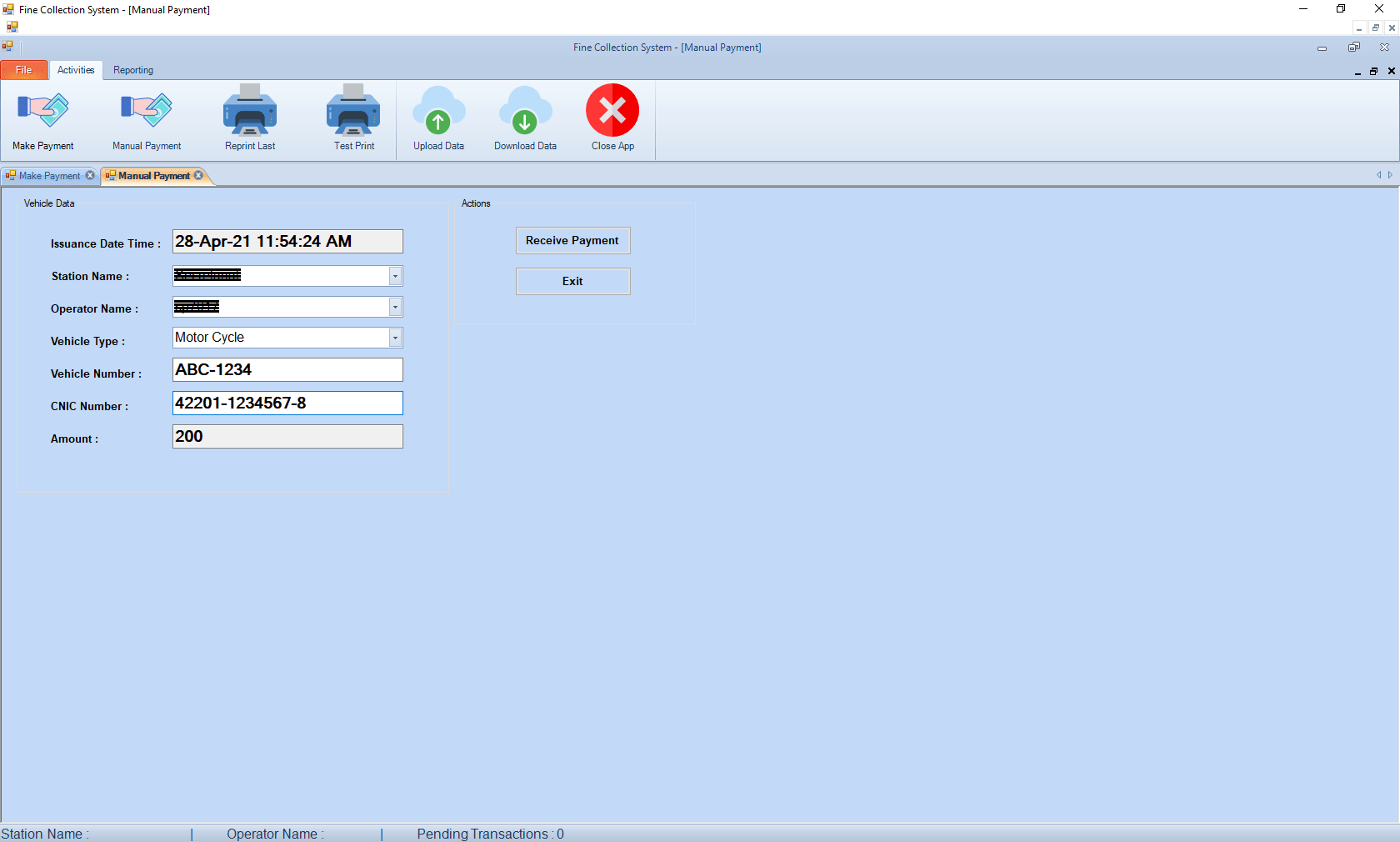 Karachi Traffic Police, Traffic Ticketing Management System